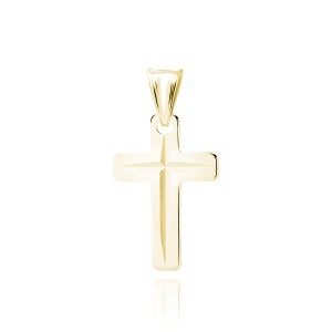 Cruciulita argint placată cu aur galben DiAmanti K0172G-DIA (Argint 925‰ 0,9 g.)